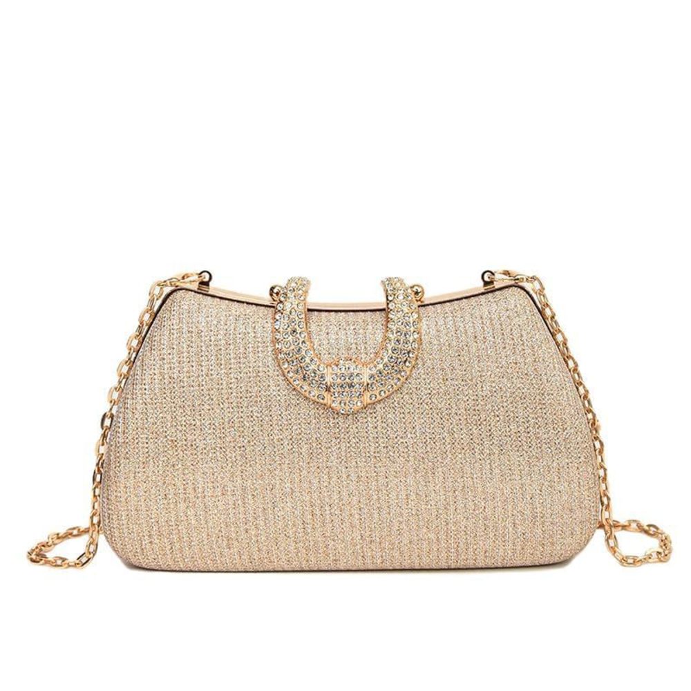 Rhinestone Evening Clutch Bag Purse, Sparkling Crystal Handbag mal :v